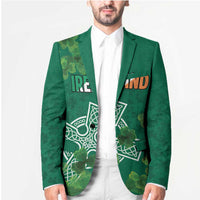 Ireland Cross Celtic Personalized Blazer Irish Pride Shamrock - Wonder Print Shop