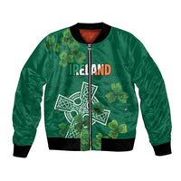 Ireland Cross Celtic Personalized Bomber Jacket Irish Pride Shamrock - Wonder Print Shop