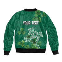 Ireland Cross Celtic Personalized Bomber Jacket Irish Pride Shamrock - Wonder Print Shop