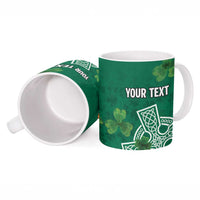 Ireland Cross Celtic Personalized Ceramic Mug Irish Pride Shamrock - Wonder Print Shop