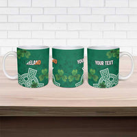 Ireland Cross Celtic Personalized Ceramic Mug Irish Pride Shamrock - Wonder Print Shop