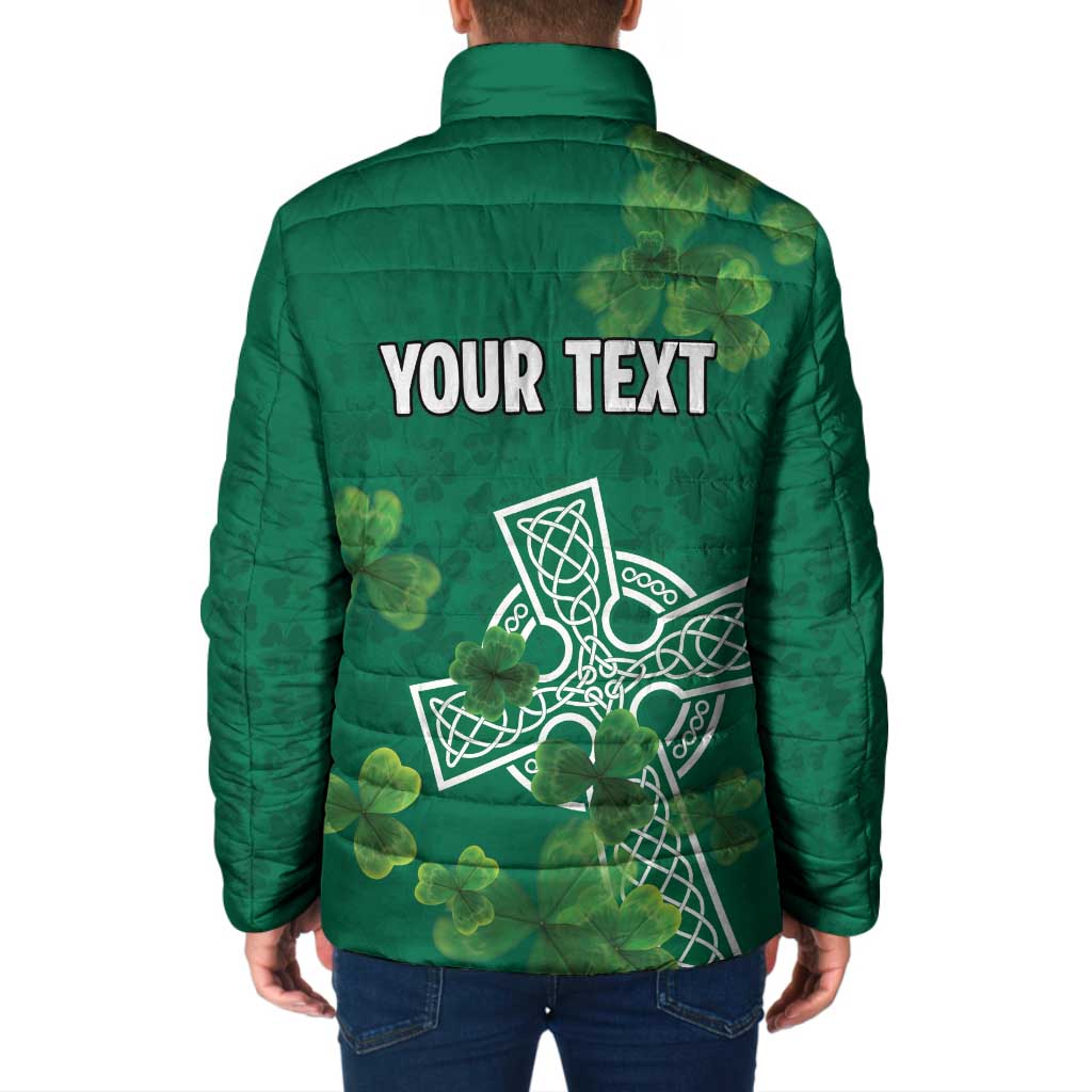Ireland Cross Celtic Personalized Padded Jacket Irish Pride Shamrock - Wonder Print Shop