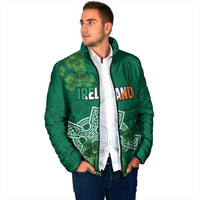 Ireland Cross Celtic Personalized Padded Jacket Irish Pride Shamrock - Wonder Print Shop