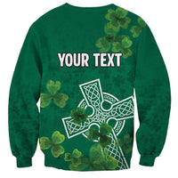 Ireland Cross Celtic Personalized Sweatshirt Irish Pride Shamrock - Wonder Print Shop