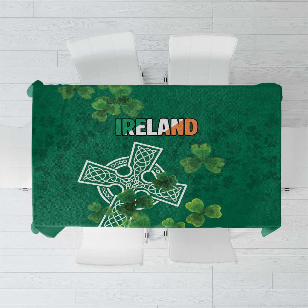 Ireland Cross Celtic Tablecloth Irish Pride Shamrock - Wonder Print Shop