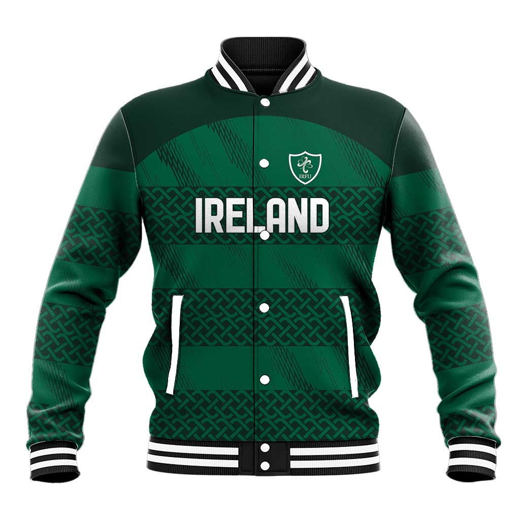 Custom Ireland Rugby Baseball Jacket Celtic Heritage - Wonder Print Shop