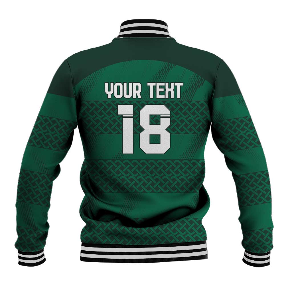 Custom Ireland Rugby Baseball Jacket Celtic Heritage - Wonder Print Shop