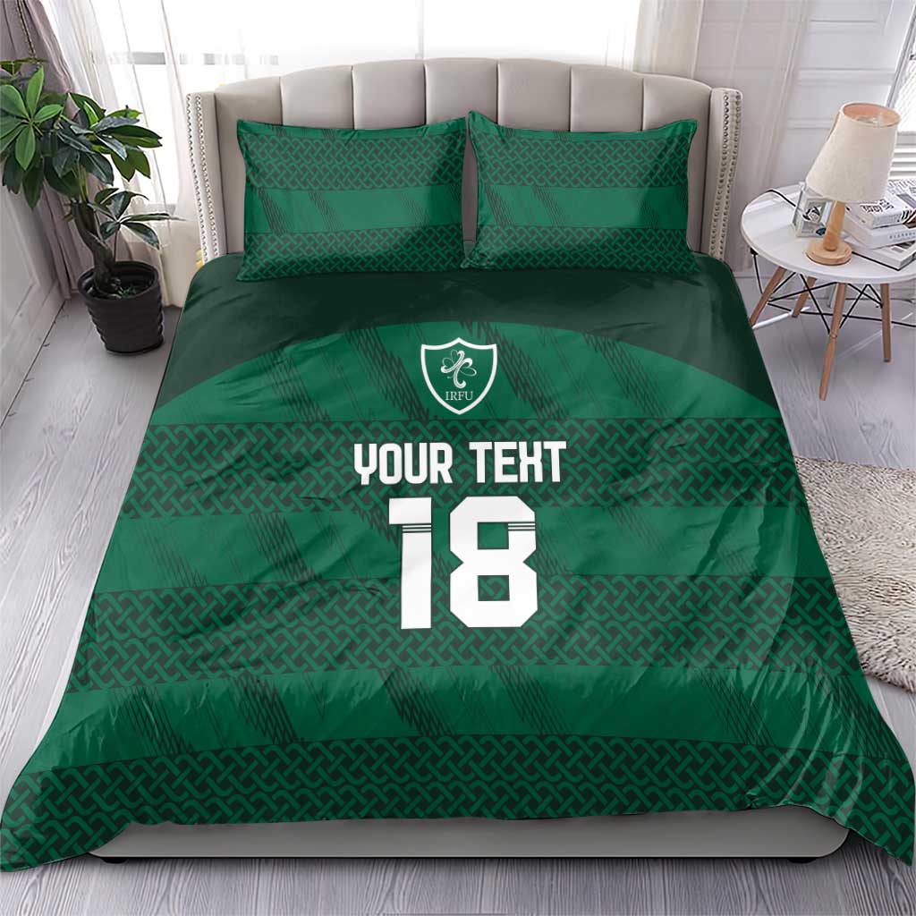 Custom Ireland Rugby Bedding Set Celtic Heritage - Wonder Print Shop