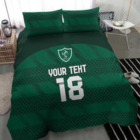 Custom Ireland Rugby Bedding Set Celtic Heritage - Wonder Print Shop