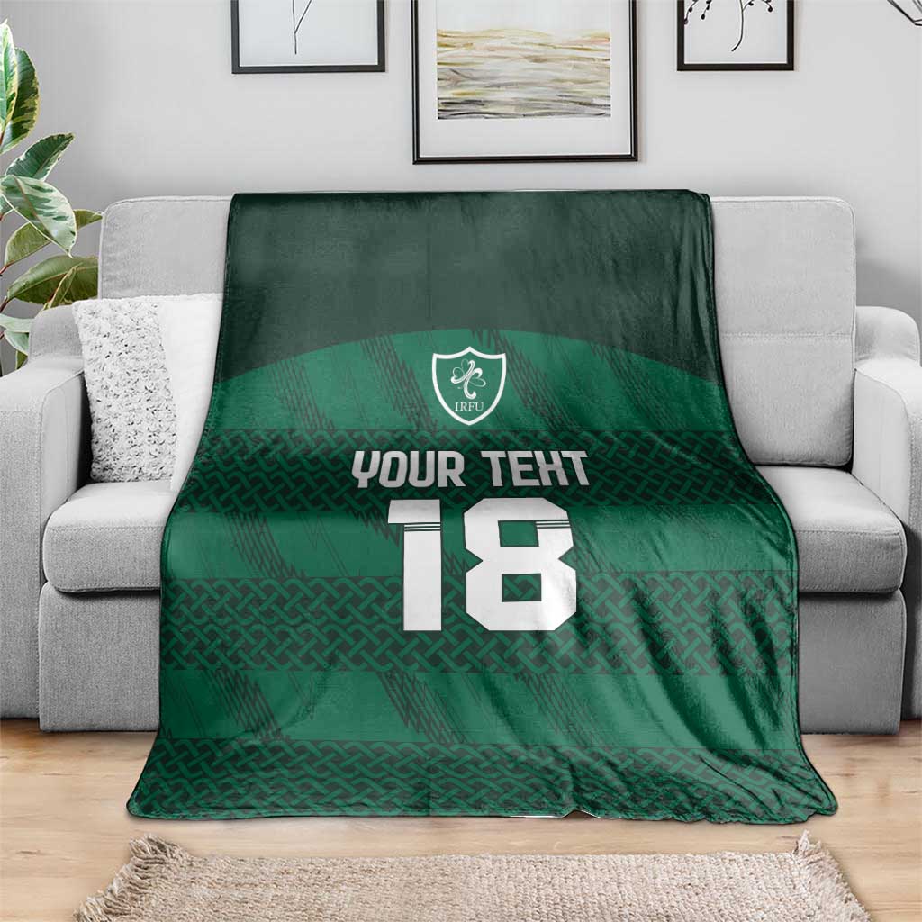 Custom Ireland Rugby Blanket Celtic Heritage - Wonder Print Shop