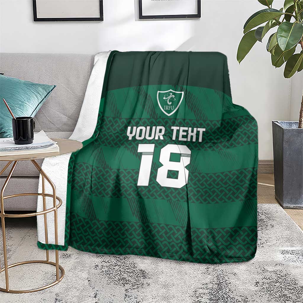 Custom Ireland Rugby Blanket Celtic Heritage - Wonder Print Shop