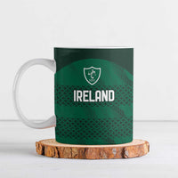 Custom Ireland Rugby Ceramic Mug Celtic Heritage - Wonder Print Shop