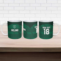 Custom Ireland Rugby Ceramic Mug Celtic Heritage - Wonder Print Shop