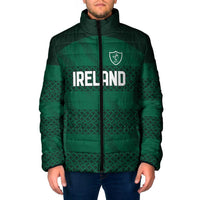 Custom Ireland Rugby Padded Jacket Celtic Heritage - Wonder Print Shop