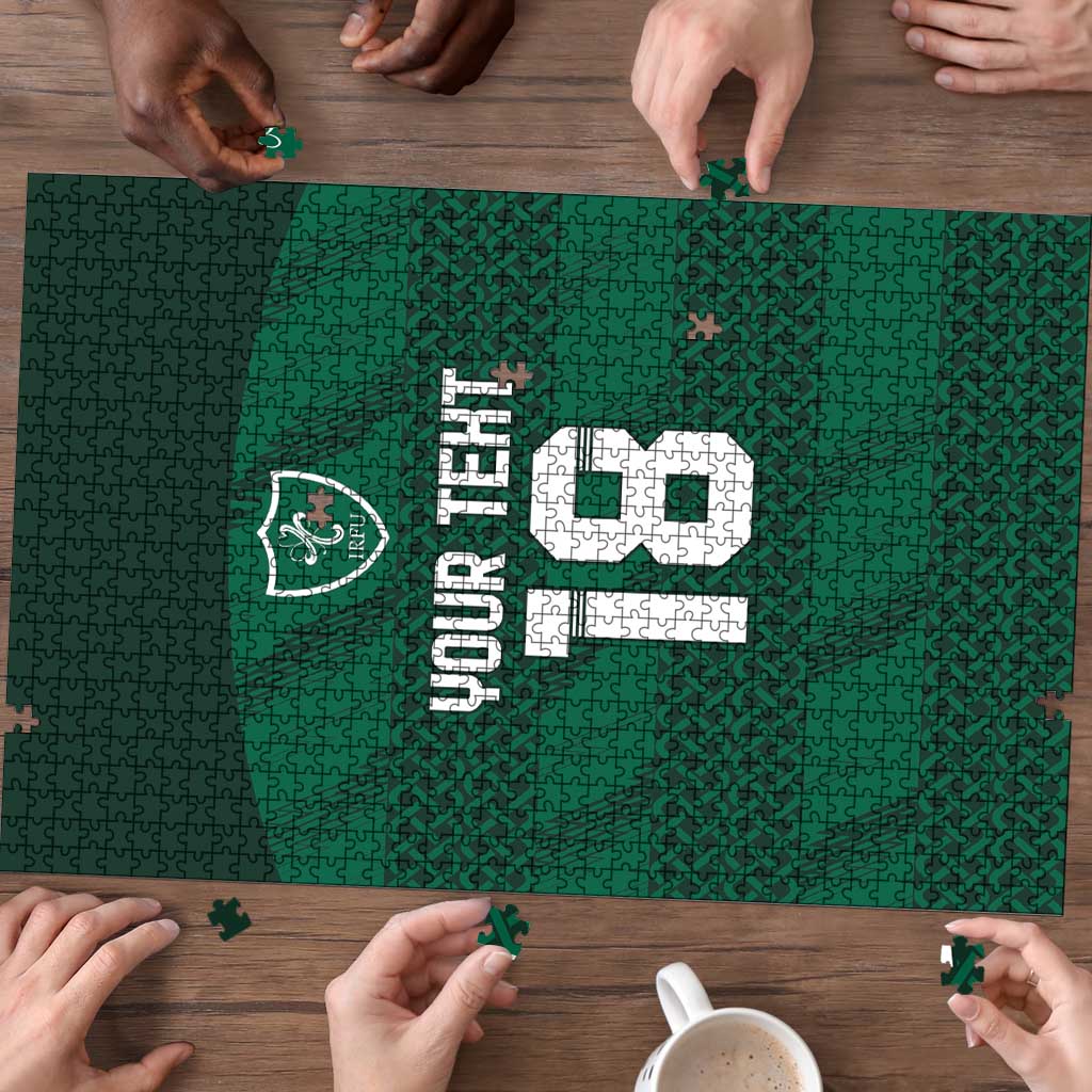 Custom Ireland Rugby Puzzle Celtic Heritage - Wonder Print Shop