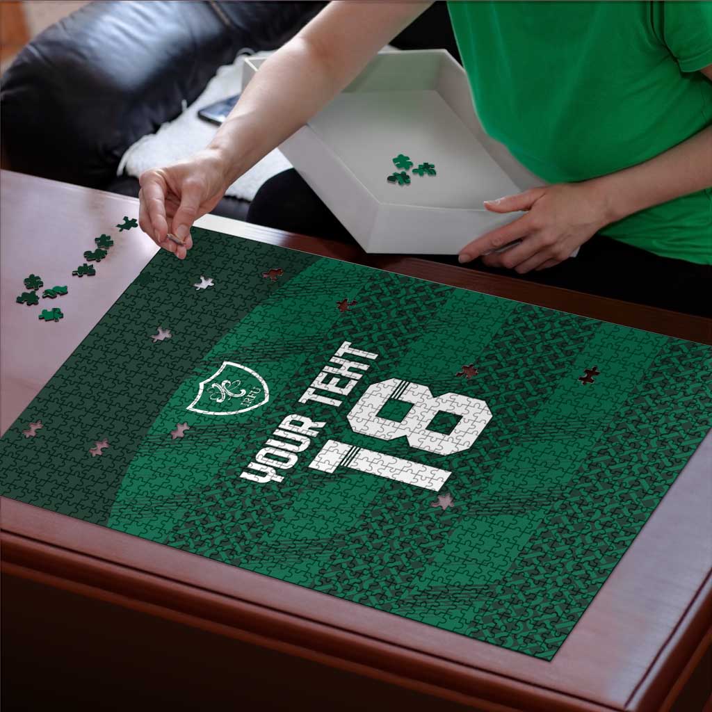 Custom Ireland Rugby Puzzle Celtic Heritage - Wonder Print Shop