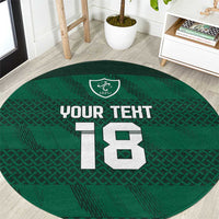 Custom Ireland Rugby Round Carpet Celtic Heritage - Wonder Print Shop