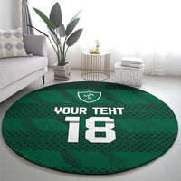 Custom Ireland Rugby Round Carpet Celtic Heritage - Wonder Print Shop