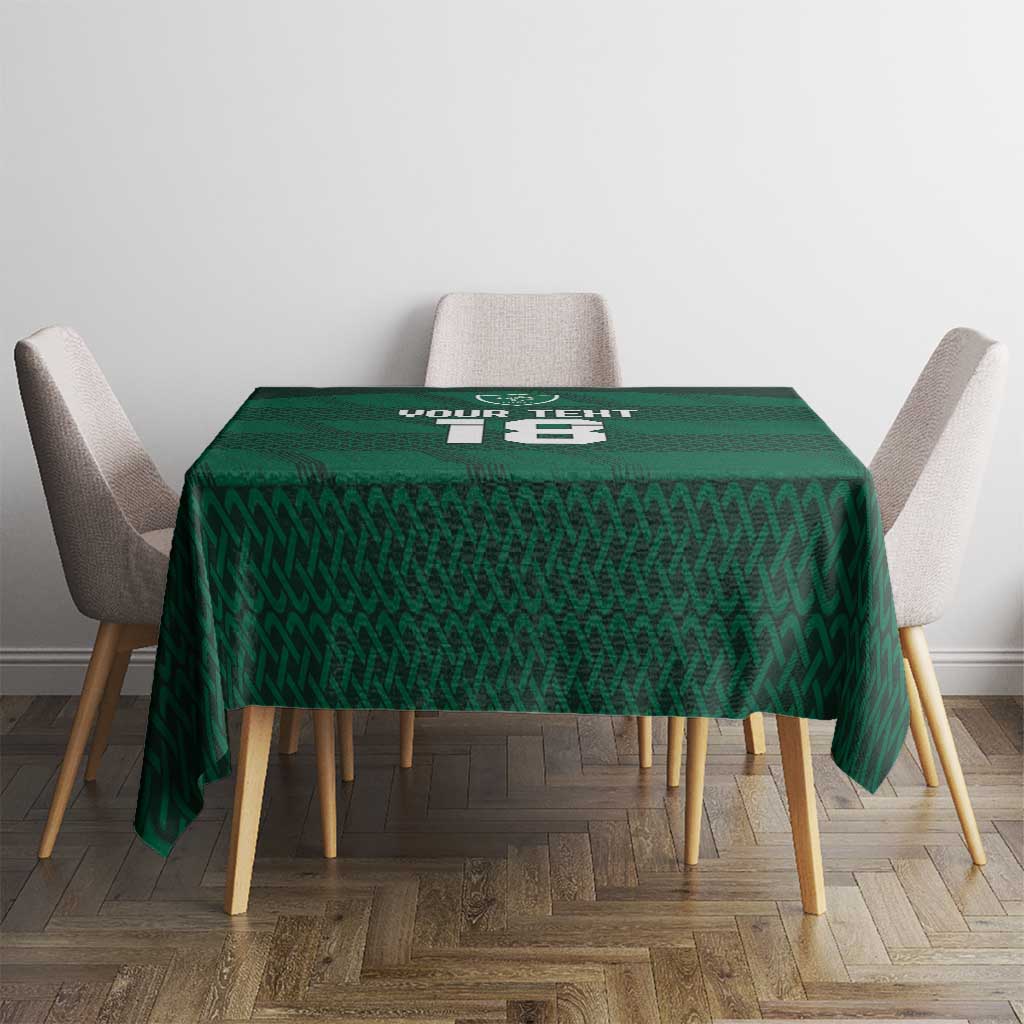 Custom Ireland Rugby Tablecloth Celtic Heritage - Wonder Print Shop