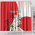 Personalized Georgia Independence Restoration Day Shower Curtain Dzala Ertobashia Rosa Laevigata