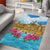 Personalized Malta Area Rug Valletta Capital Maltese Cross