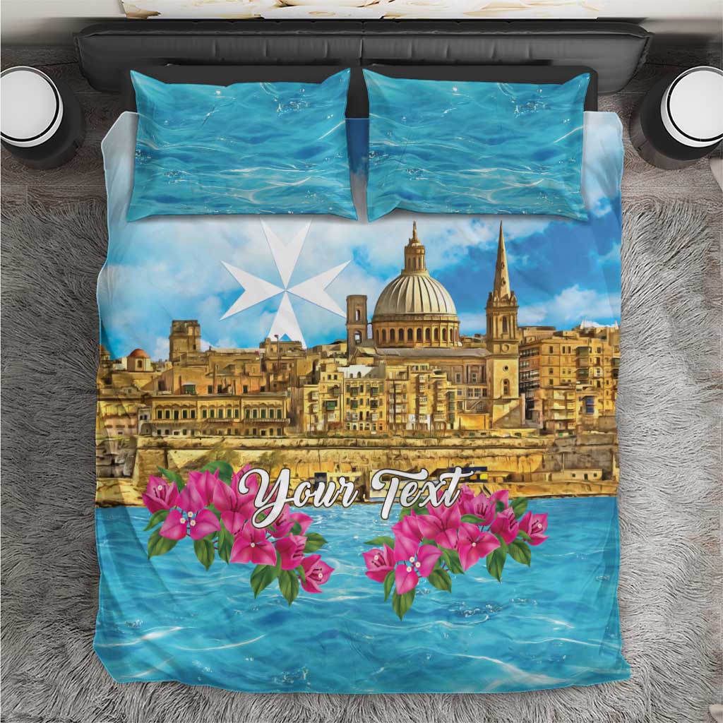 Personalized Malta Bedding Set Valletta Capital Maltese Cross