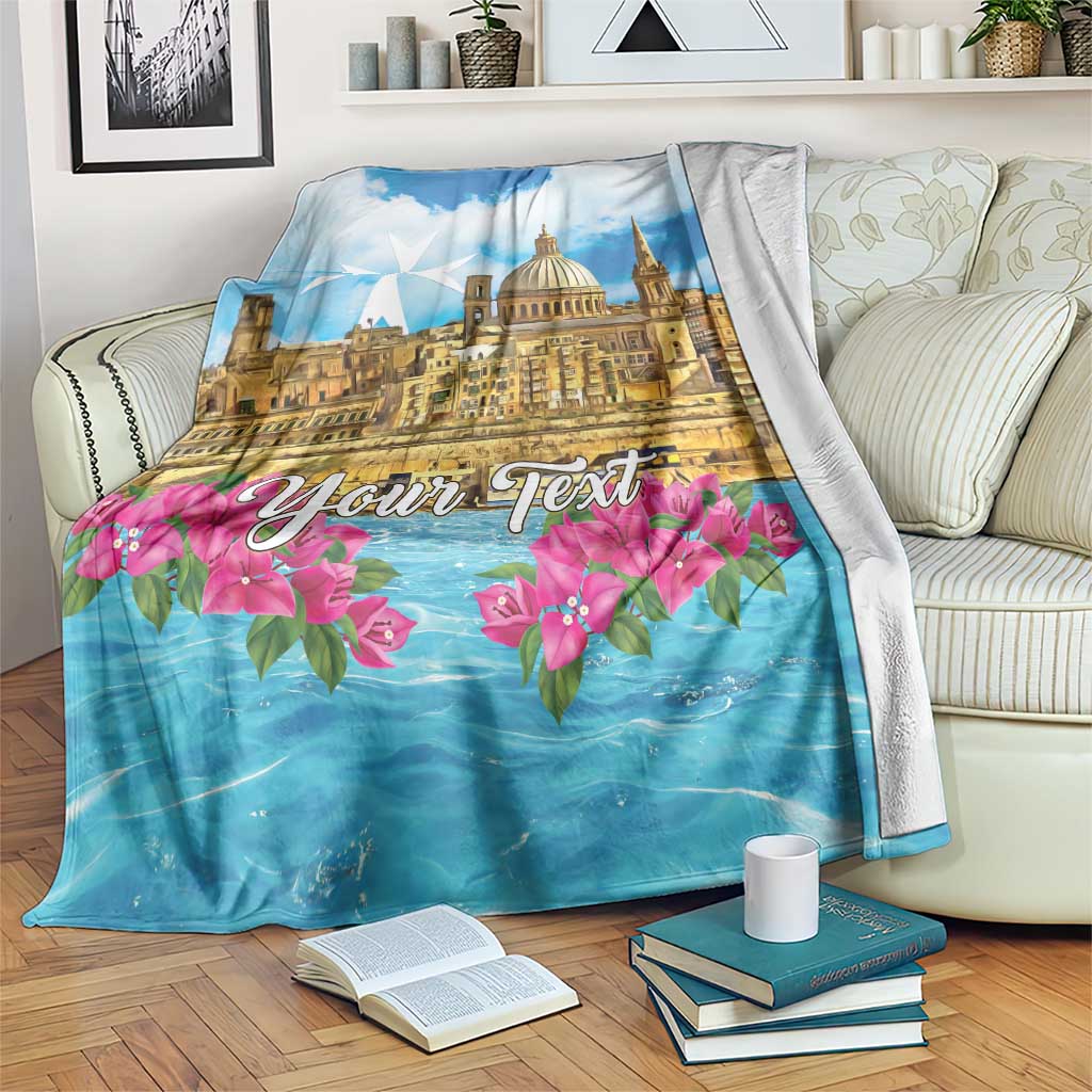 Personalized Malta Blanket Valletta Capital Maltese Cross