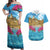 Personalized Malta Couples Matching Off Shoulder Maxi Dress and Hawaiian Shirt Valletta Capital Maltese Cross