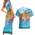 Personalized Malta Couples Matching Short Sleeve Bodycon Dress and Hawaiian Shirt Valletta Capital Maltese Cross