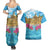 Personalized Malta Couples Matching Summer Maxi Dress and Hawaiian Shirt Valletta Capital Maltese Cross