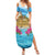 Personalized Malta Family Matching Summer Maxi Dress and Hawaiian Shirt Valletta Capital Maltese Cross