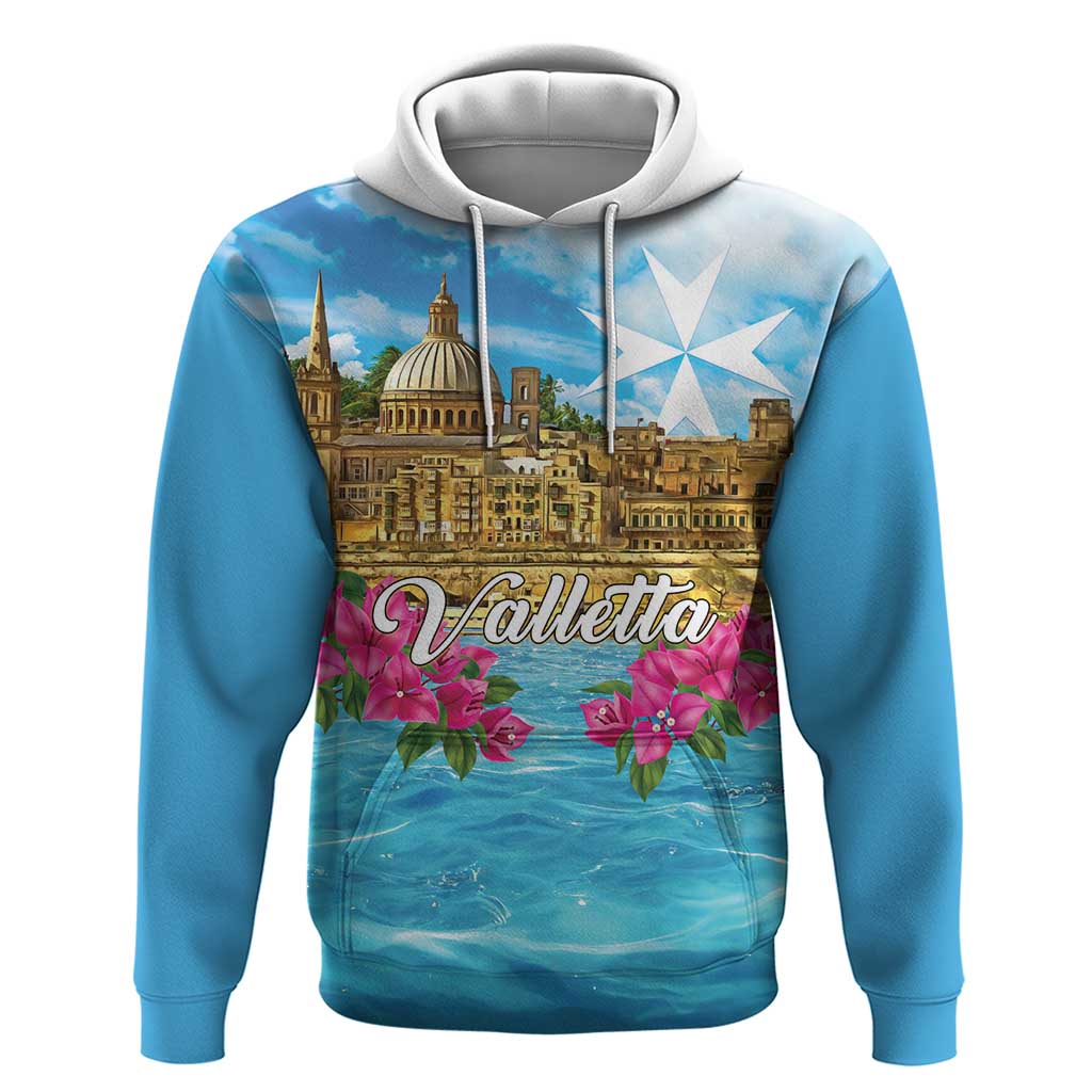 Personalized Malta Hoodie Valletta Capital Maltese Cross