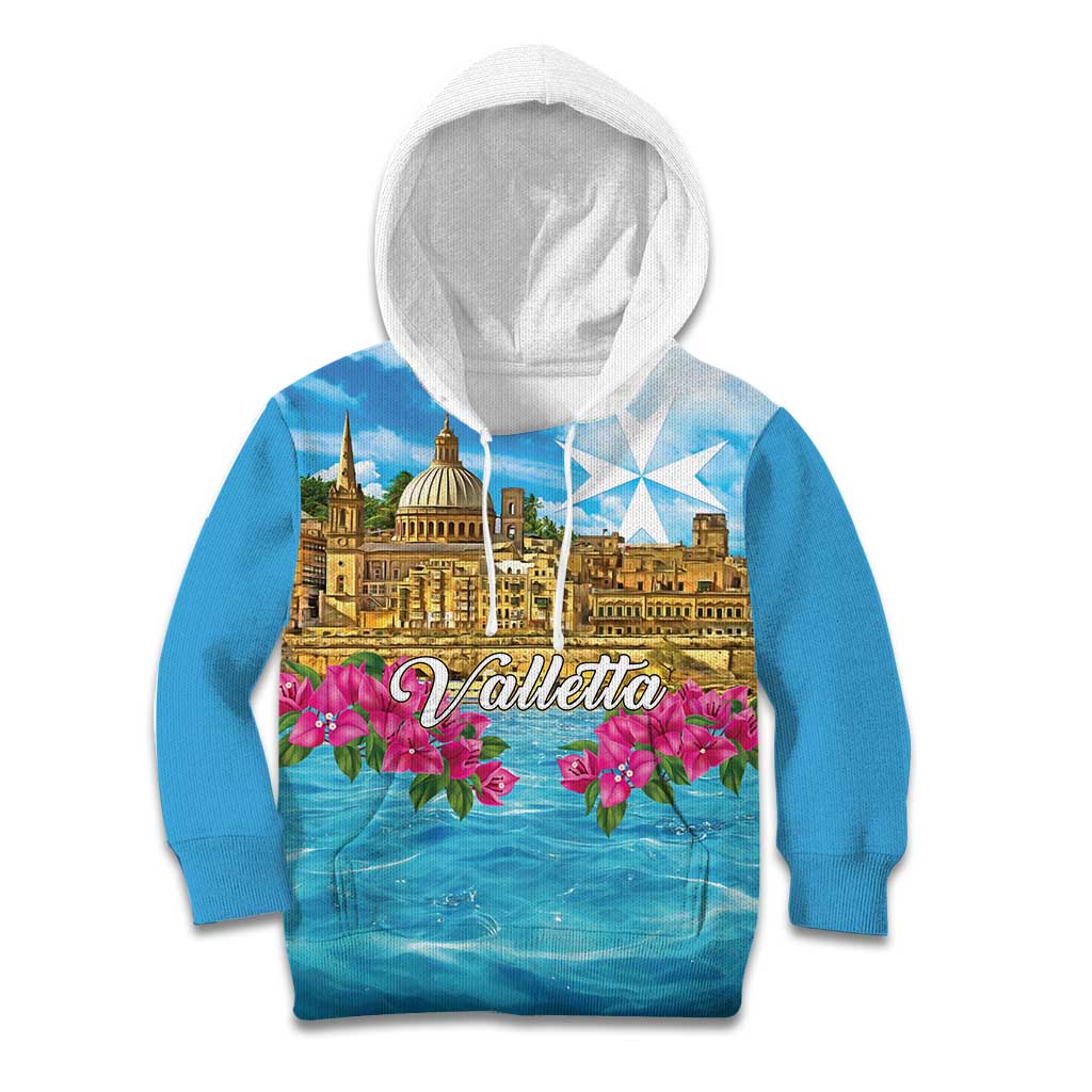 Personalized Malta Kid Hoodie Valletta Capital Maltese Cross