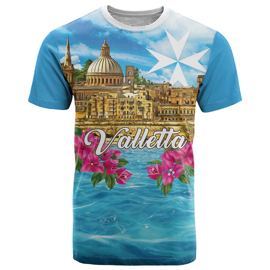 Personalized Malta T Shirt Valletta Capital Maltese Cross