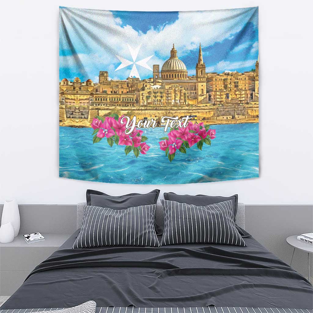 Personalized Malta Tapestry Valletta Capital Maltese Cross