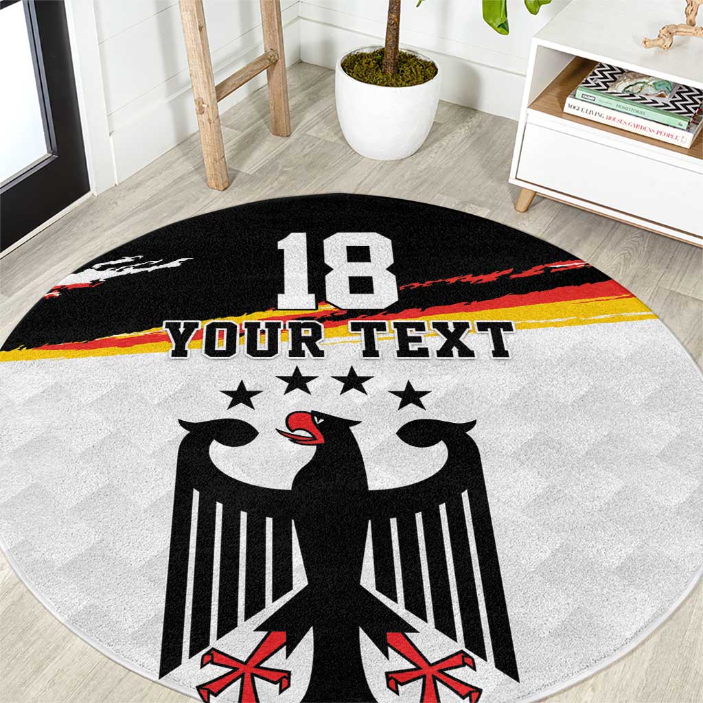 Custom Germany Football Round Carpet Come On DFB-Team