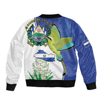 El Salvador Independence Day Bomber Jacket Dios Union Libertad - Wonder Print Shop