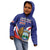 Custom Costa Rica Independence Day Kid Hoodie Turdus Grayi Bird With Coat Of Arms - Wonder Print Shop