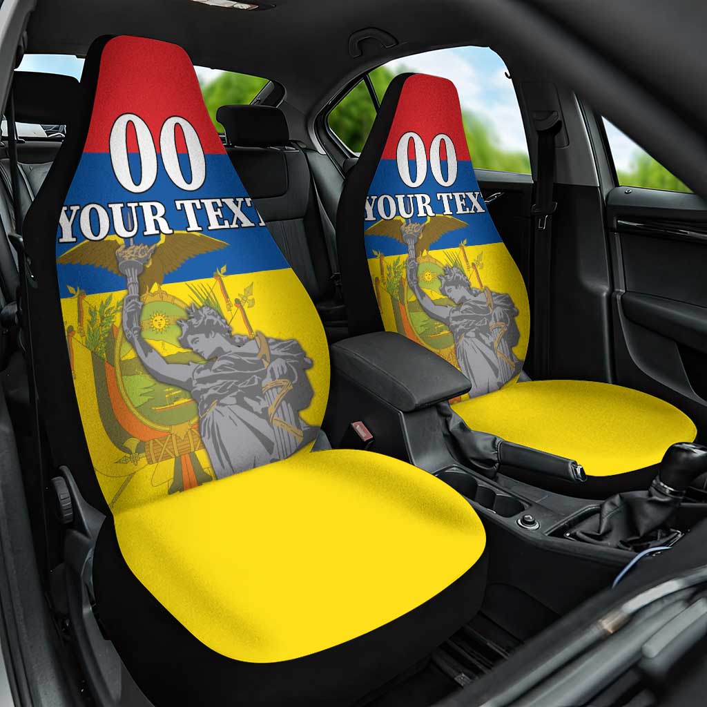 Custom Ecuador Independence Day 1809 Car Seat Cover Monumento a la Independencia - Wonder Print Shop