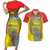 Custom Ecuador Independence Day 1809 Couples Matching Short Sleeve Bodycon Dress and Hawaiian Shirt Monumento a la Independencia - Wonder Print Shop