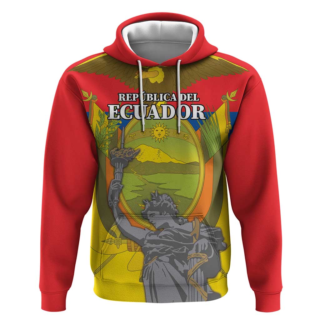 Custom Ecuador Independence Day 1809 Hoodie Monumento a la Independencia - Wonder Print Shop