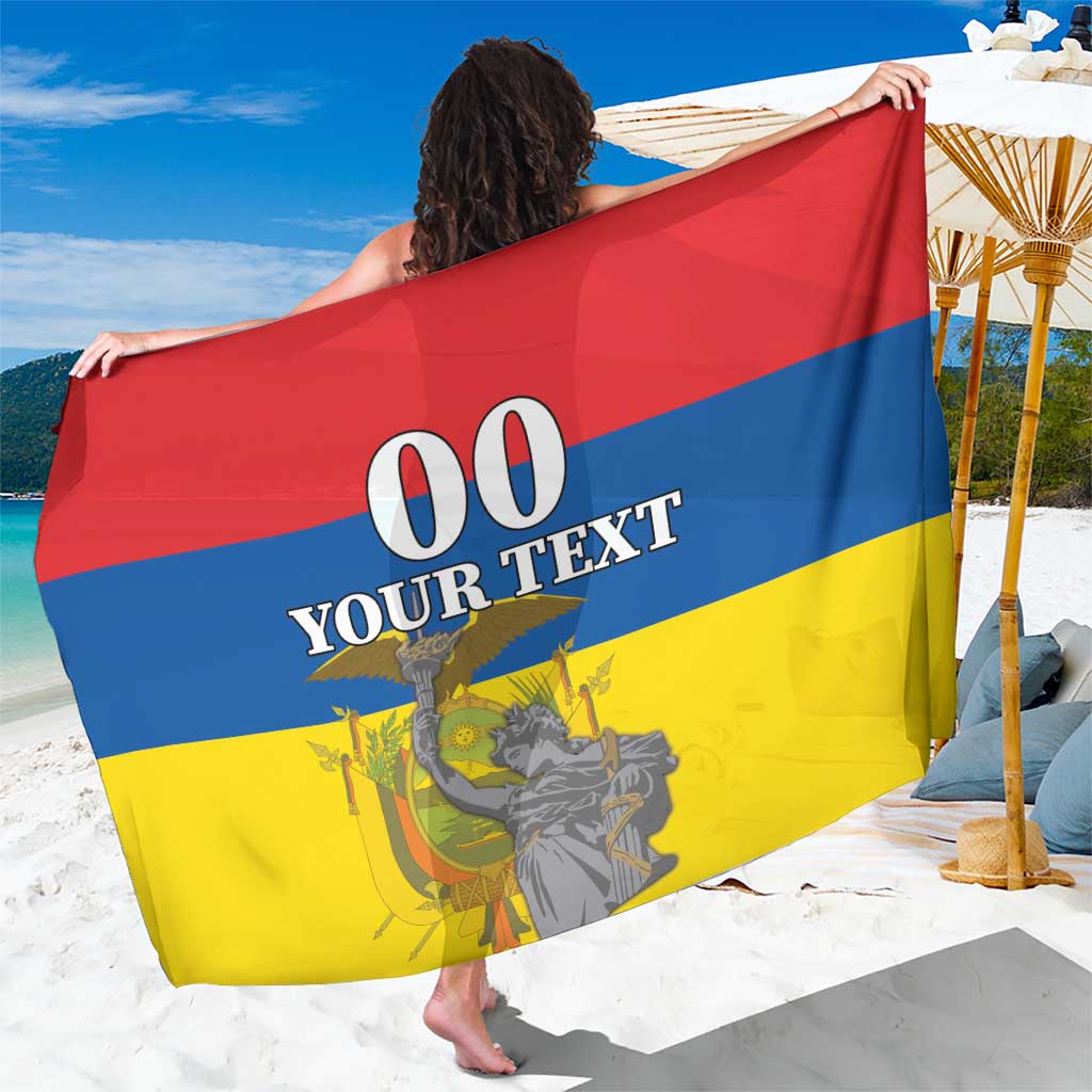 Custom Ecuador Independence Day 1809 Sarong Monumento a la Independencia - Wonder Print Shop