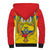 Custom Ecuador Independence Day 1809 Sherpa Hoodie Monumento a la Independencia - Wonder Print Shop