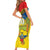 Custom Ecuador Independence Day 1809 Short Sleeve Bodycon Dress Monumento a la Independencia - Wonder Print Shop