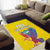 Custom Ecuador Independence Day Area Rug Andean Condor With Coat Of Arms - Wonder Print Shop