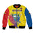 Custom Ecuador Independence Day Bomber Jacket Andean Condor With Coat Of Arms - Wonder Print Shop