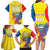 Custom Ecuador Independence Day Family Matching Long Sleeve Bodycon Dress and Hawaiian Shirt Andean Condor With Coat Of Arms - Wonder Print Shop