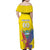 Custom Ecuador Independence Day Family Matching Off Shoulder Maxi Dress and Hawaiian Shirt Andean Condor With Coat Of Arms - Wonder Print Shop