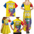 Custom Ecuador Independence Day Family Matching Summer Maxi Dress and Hawaiian Shirt Andean Condor With Coat Of Arms - Wonder Print Shop