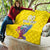 Custom Ecuador Independence Day Quilt Andean Condor With Coat Of Arms